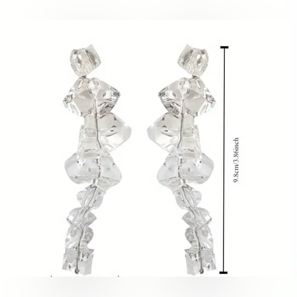 Baby It’s Cold Outside Exaggerated Dangle Earrrings - Picture 2 of 8